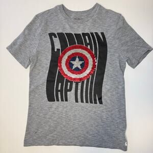 Gap Kids x Marvel Captain America Sequin Color Change T-shirt Kids XXL